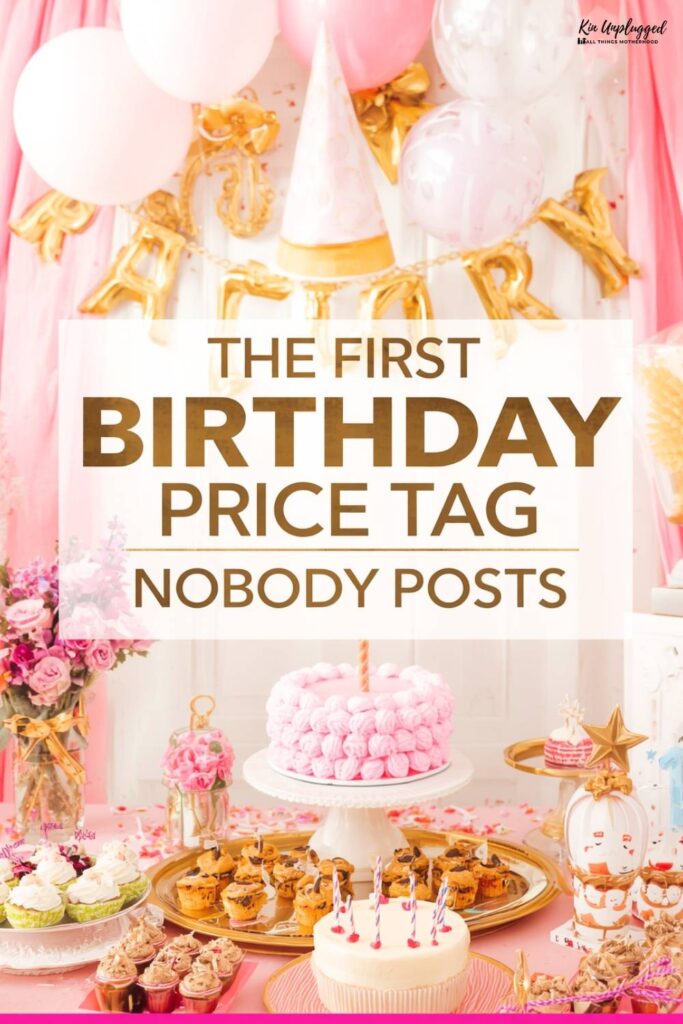 first birthday party budget breakdown
