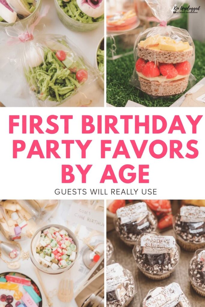 First Birthday Party Favors by Age