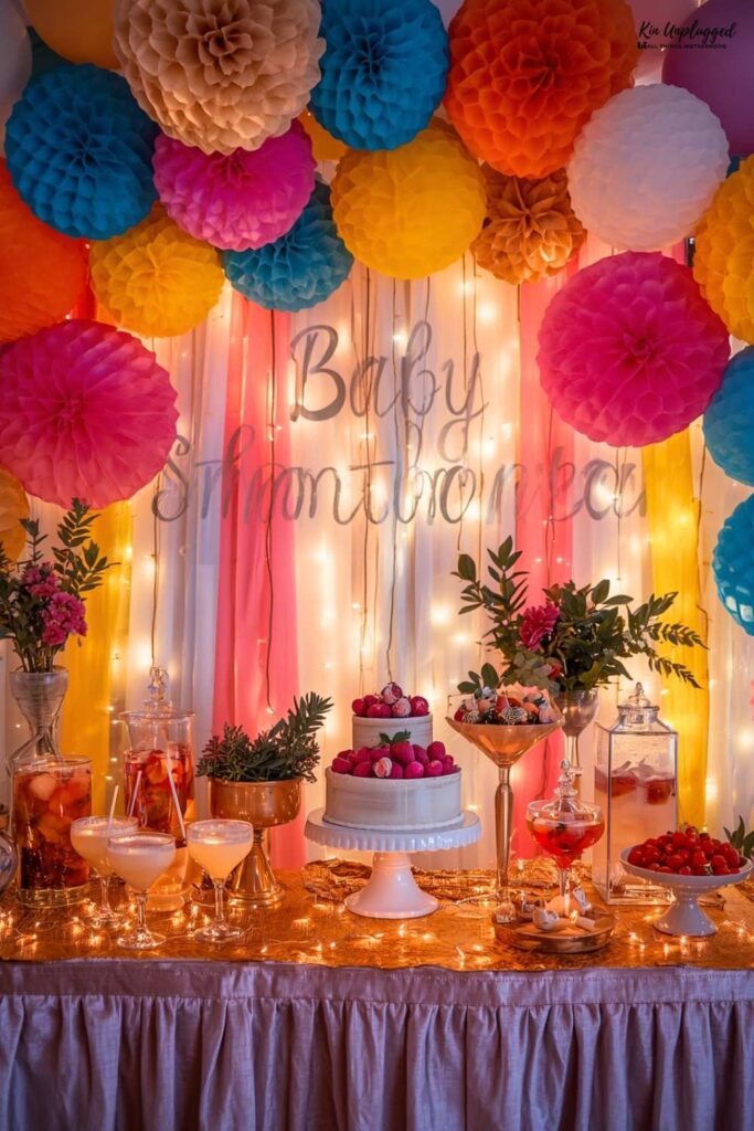 baby shower drinks and mocktail bar ideas