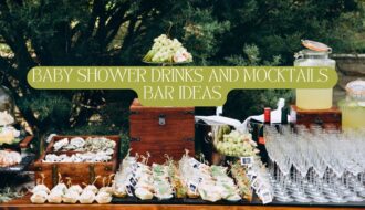 baby shower drinks and mocktail bar ideas