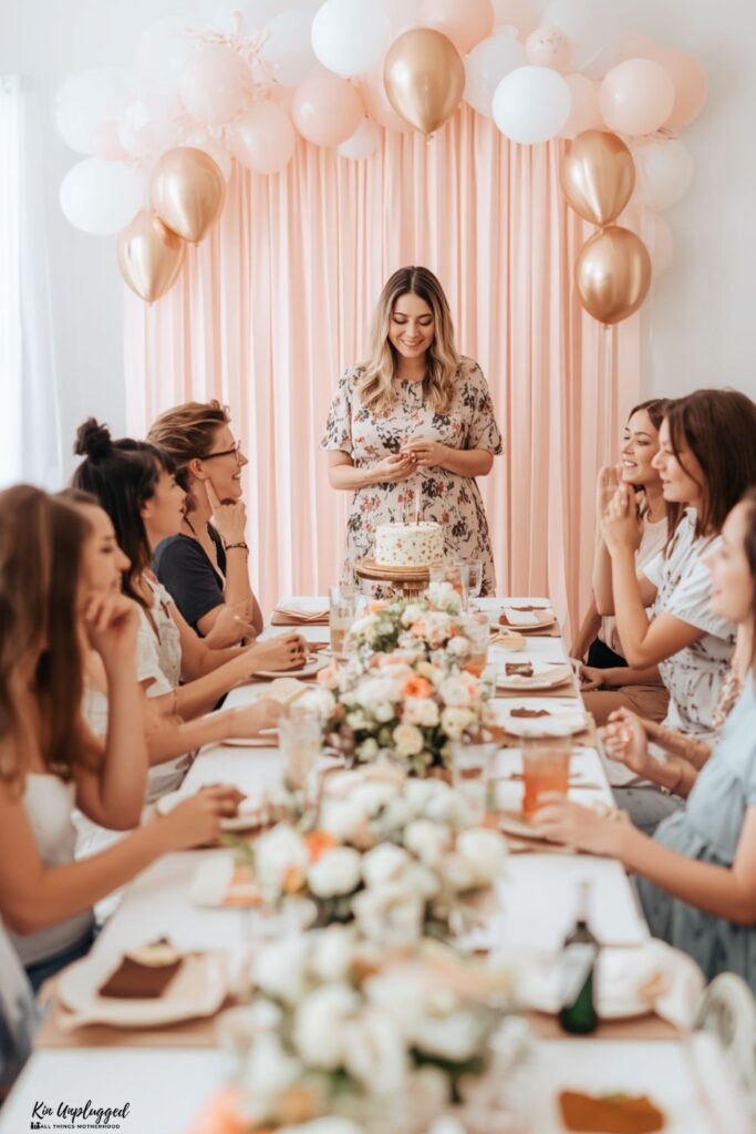 baby shower timeline