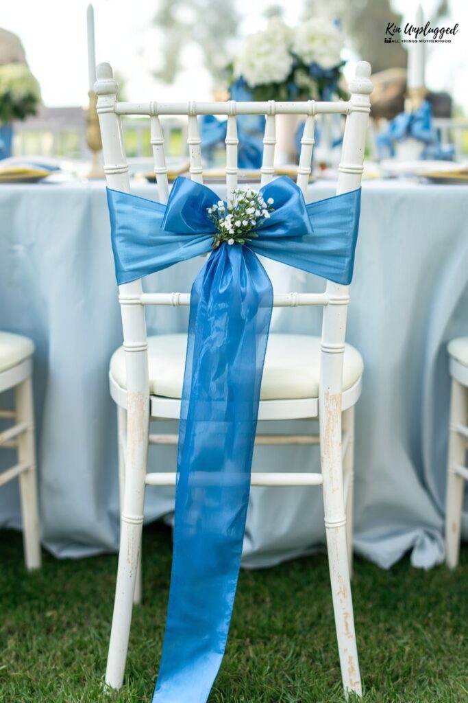 blue baby shower decorations