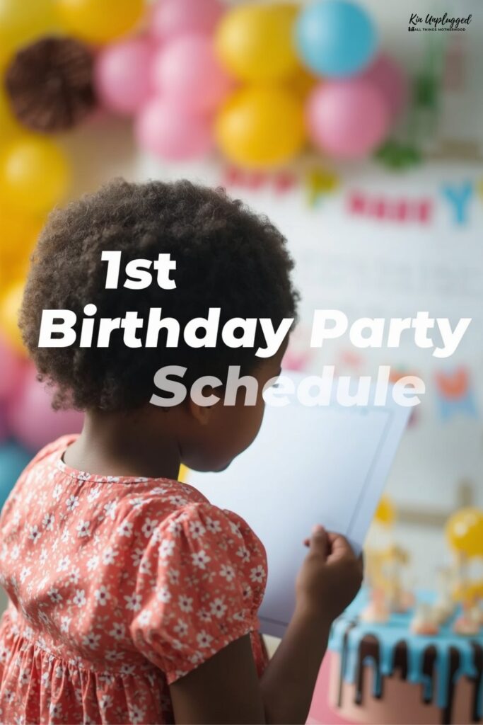 1st birthday party schedule