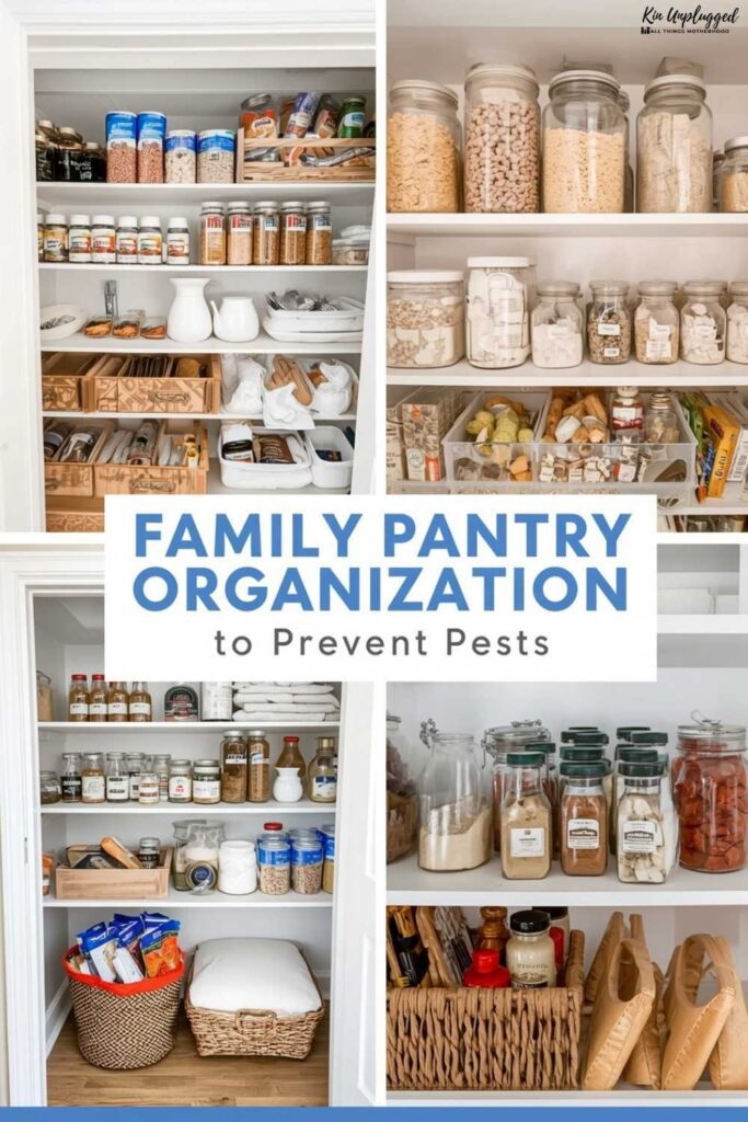 family pantry organization to prevent pests