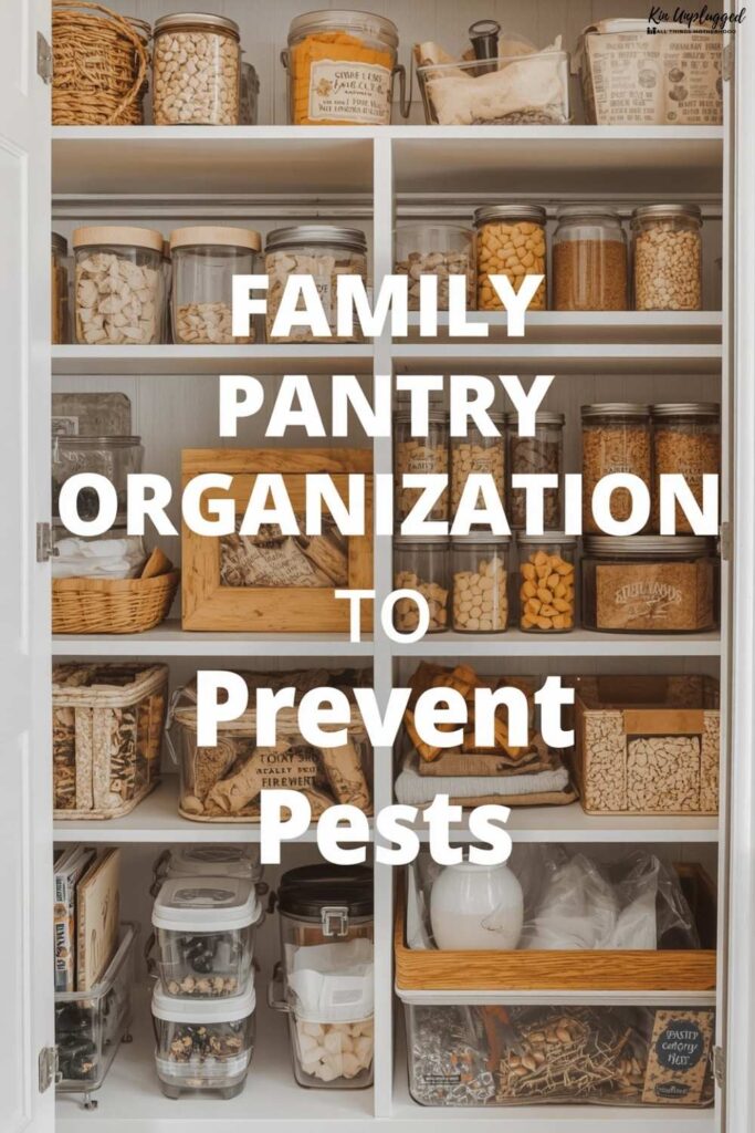 family pantry organization to prevent pests